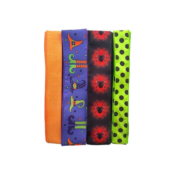 Halloween Witch Wreath Kit, Welcome My Pretties Sign & Ribbons, DIY Craft Bundle - Picture 6 of 8